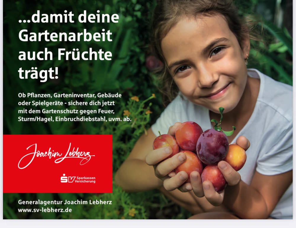Aktionsmotiv: Damit deine Gartenarbeit auch Früchte trägt